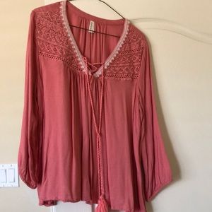 Pink/blush blouse